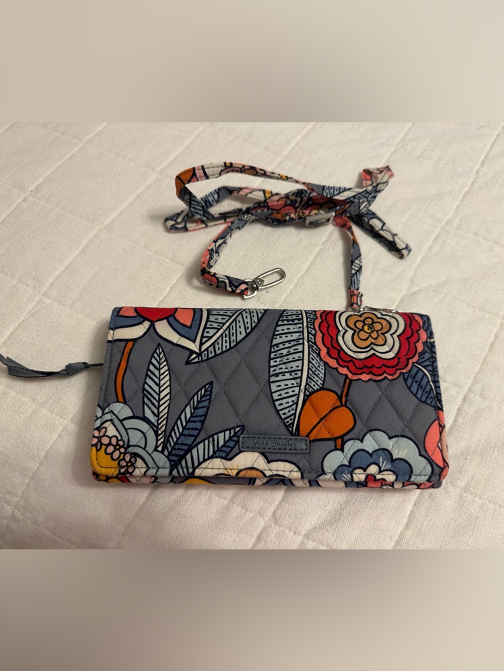 Vera Bradley Tropical Evening Crossbody Wallet